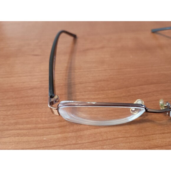 Coach Eyeglasses FRAME ONLY SUZANNA 246 TAN 52-17-135 Brown Metal Half Rim - Picture 8 of 9